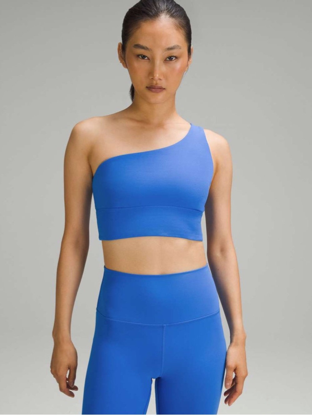 NWT Lululemon Align Asymmetrical Bra Light Support A/B Cup Pipe Dream Blue